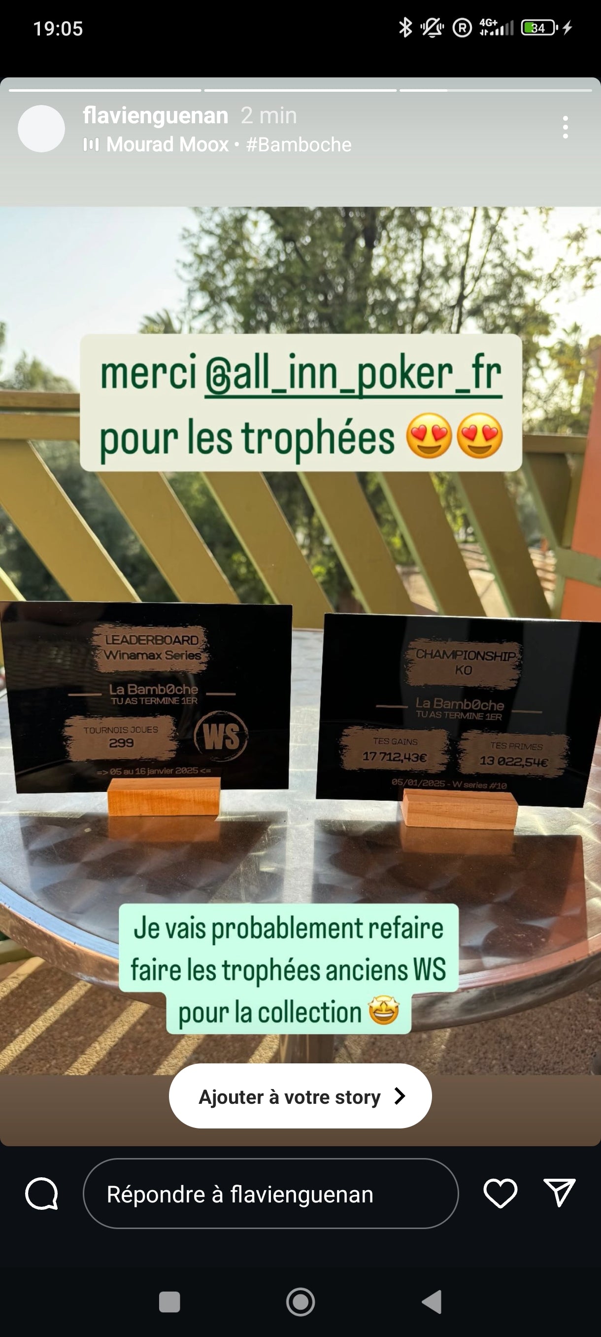 Trophée 13x18cm Noir